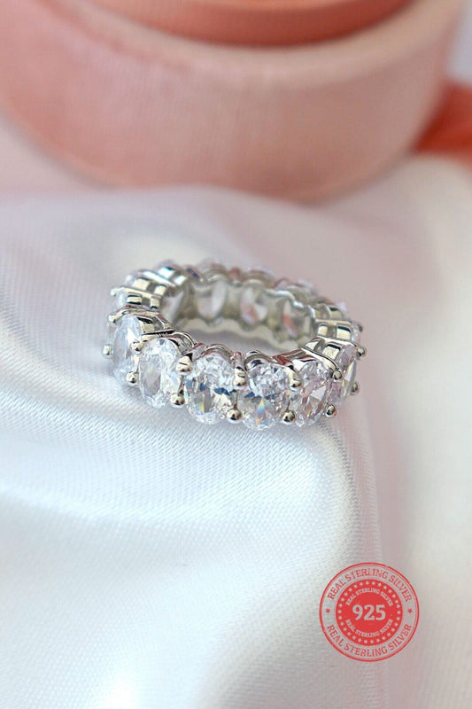 925 Silver Cubic Zirconia Band Ring